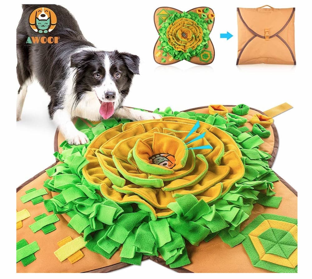 Friendly Barkz Snuffle Mat for Dogs, Cats - 25in Snuffle Mat- Dog