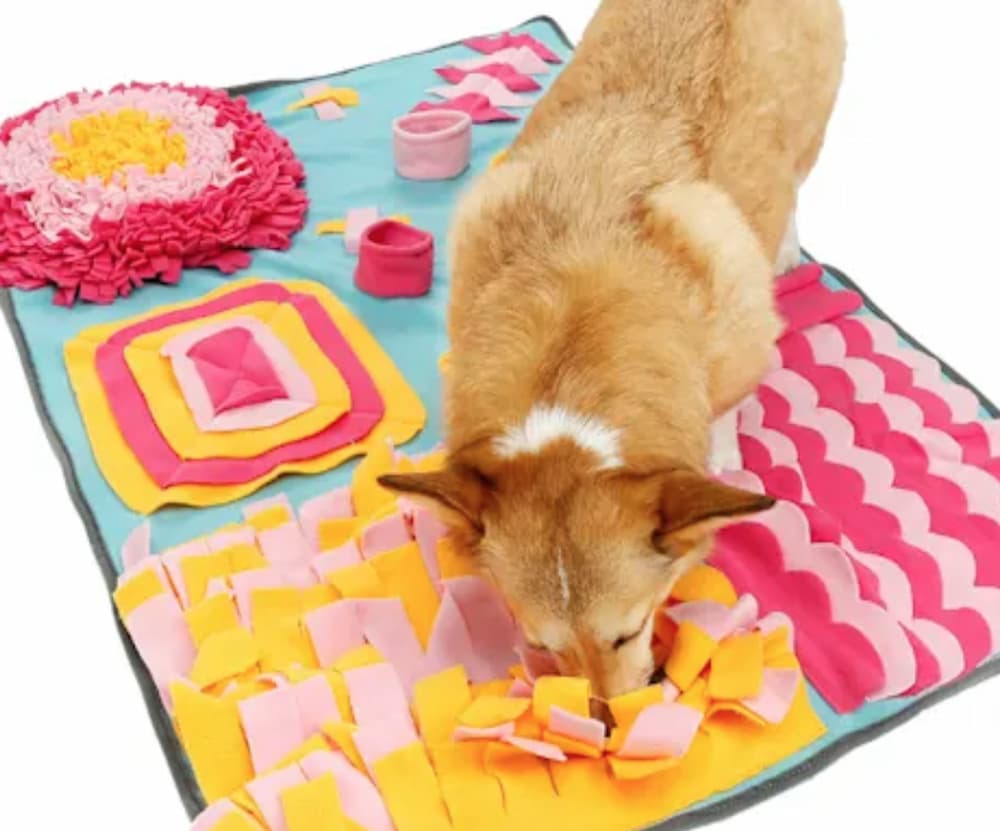 Snuffle Puzzle Mat for Dog Treats or Food Encourages Natural Foraging –  DogToyStuffz
