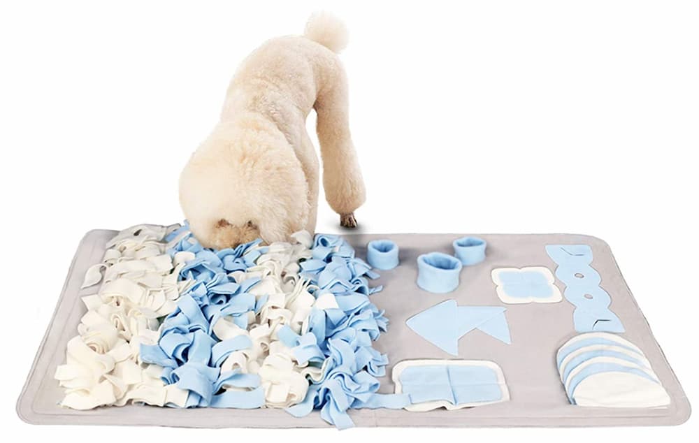 Arc Snuffle Mat for Dogs with Free Dog Leash, 32 inch20 inch Pet Mat for Large Dogs and Cats Gift Snuffle Mat Interactive Dog Feeding Mat Help Mental