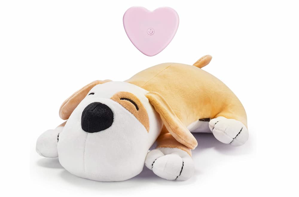 ZALBYUY Heartbeat Puppy Toy, Puppy Sleep Aid Toy, Small Dog