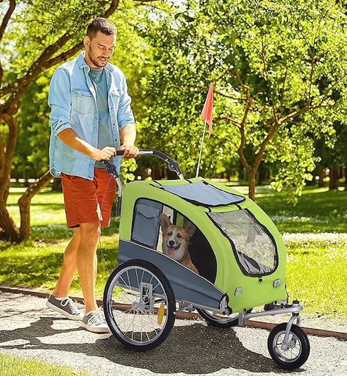 Two dog bike trailer