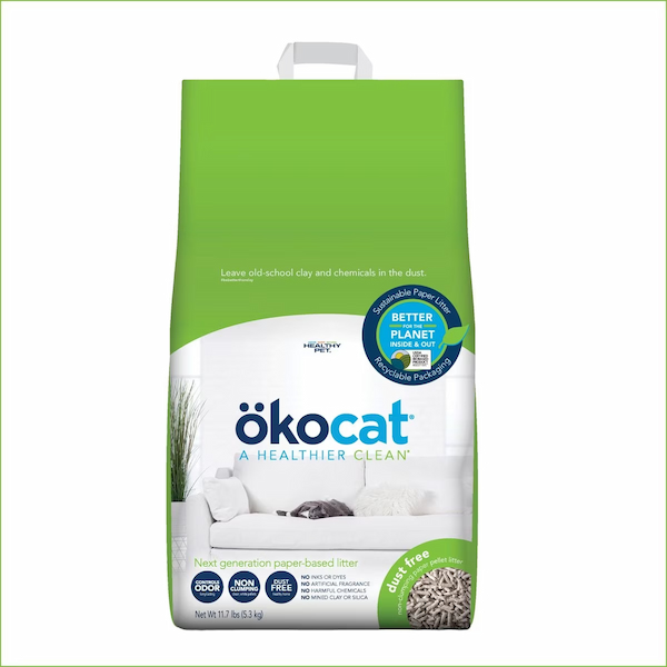 ökocat Premium Dust Free Cat Litter, Non-clumping Paper Pellet