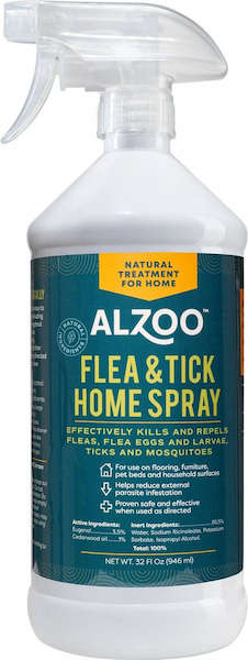 ALZOO Plant-Based Flea & Tick Home Spray