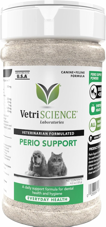 VetriScience Perio Support Cat & Dog Teeth Cleaning Dental Powder