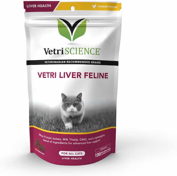 VetriScience Vetri Liver Feline Milk Thistle Supplement for Cats